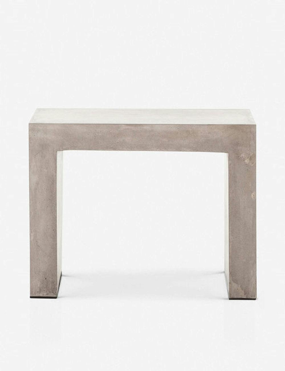 Almanza Concrete Outdoor Side Table