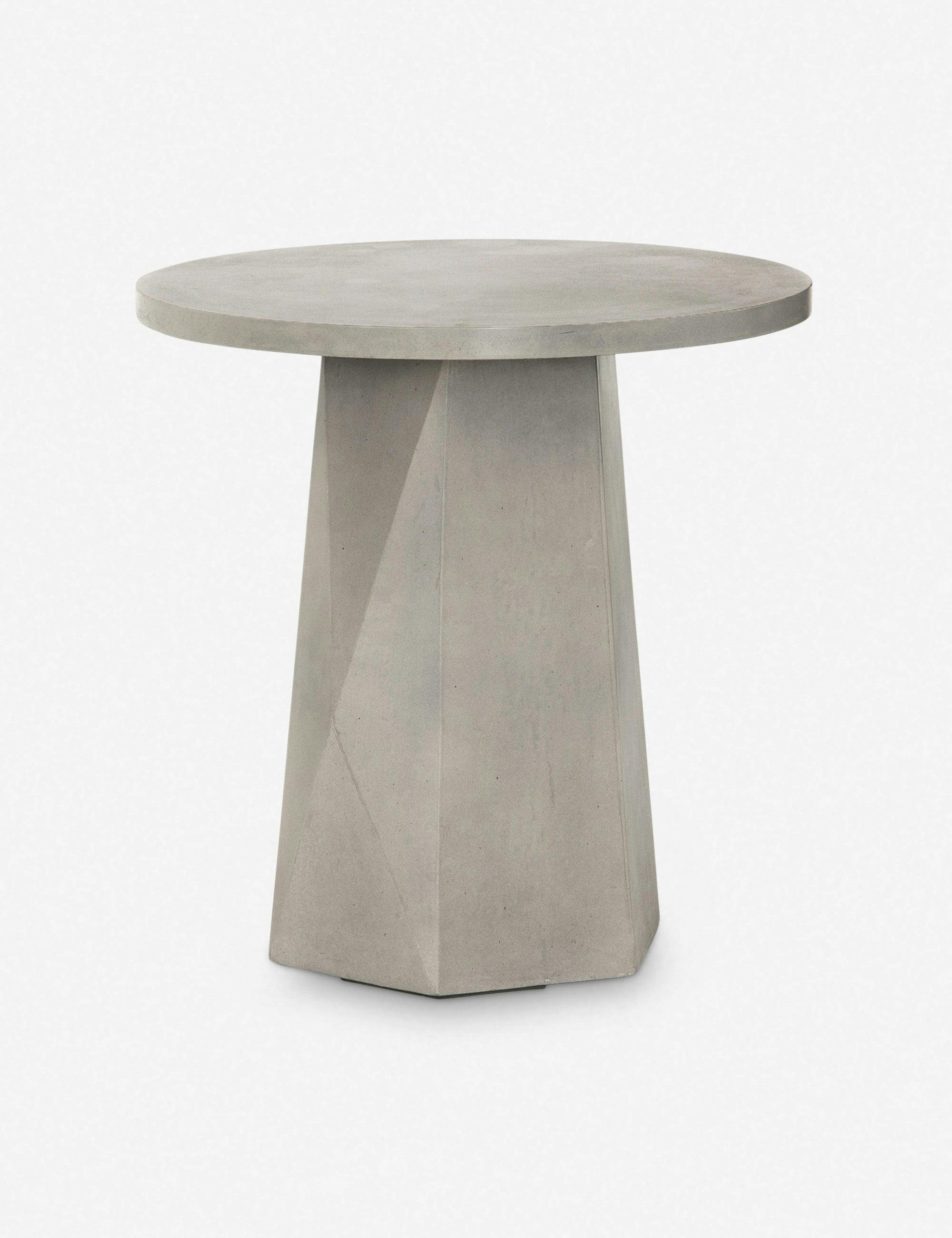 Mara Round Concrete Indoor/Outdoor Side Table
